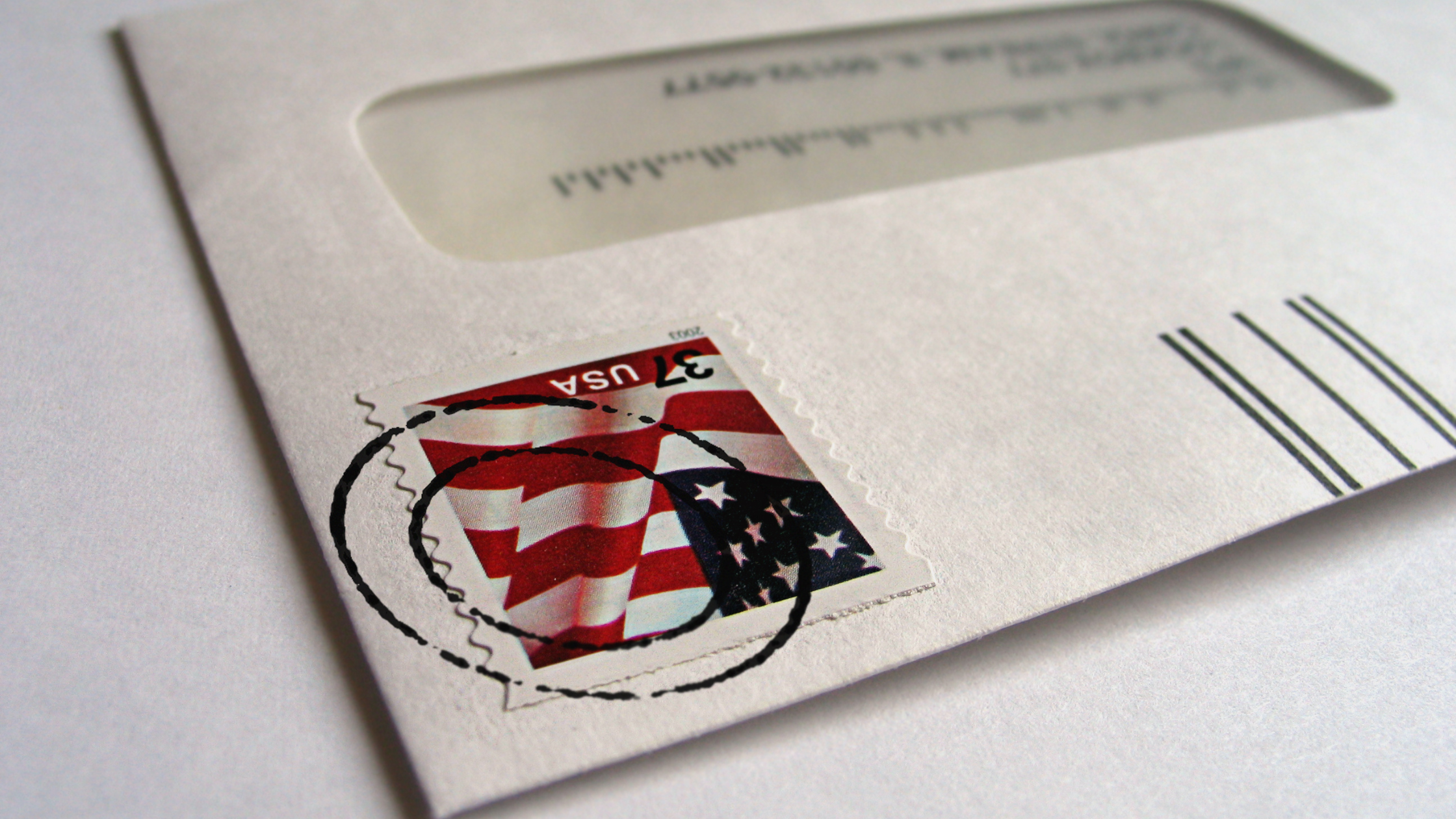 receiving a check in the mail